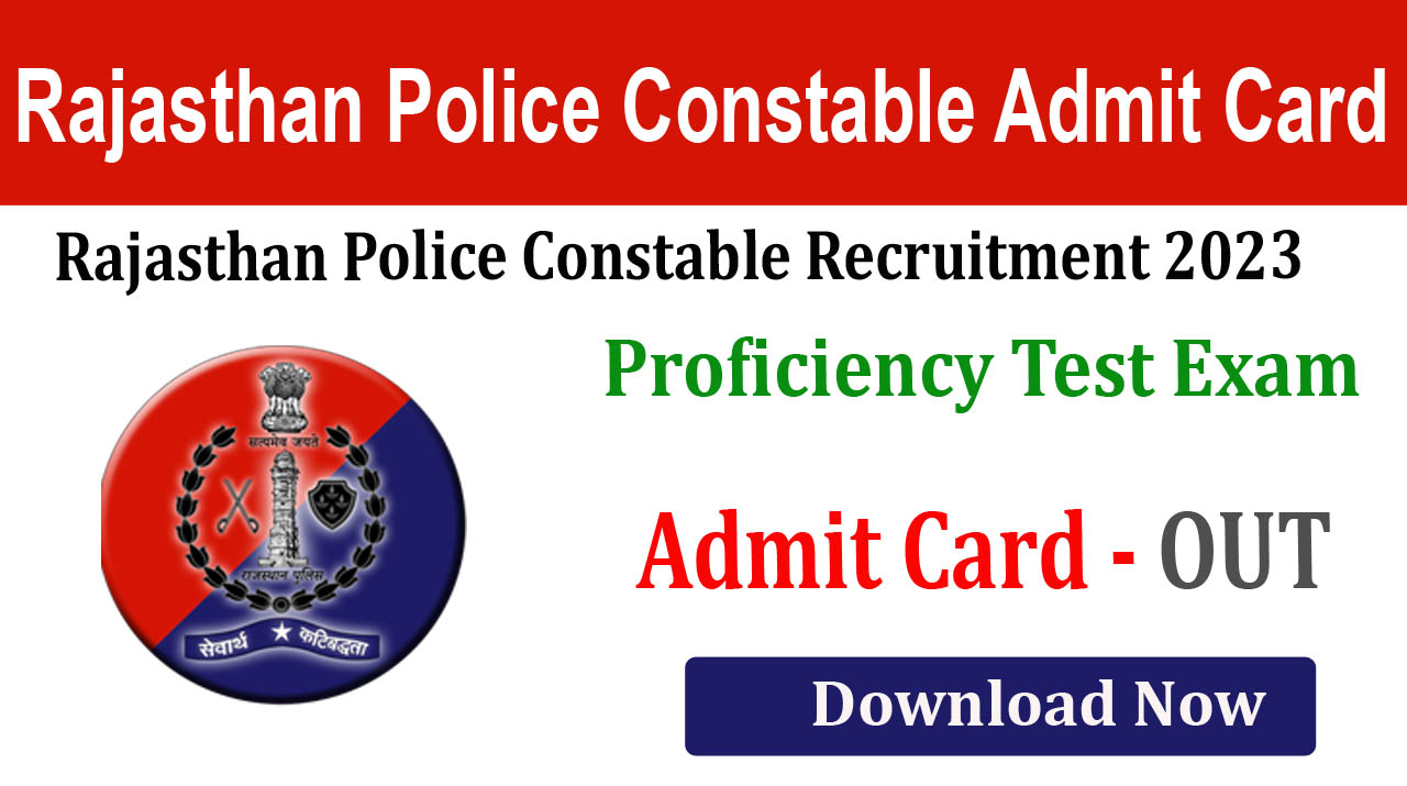 Rajasthan Police Constable Recruitment 2023