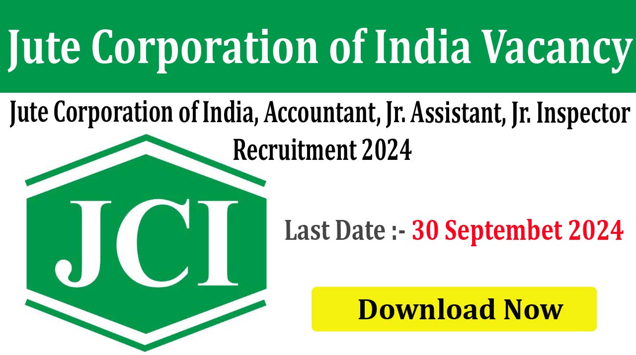 Jute Corporation of India 2024 Online Form