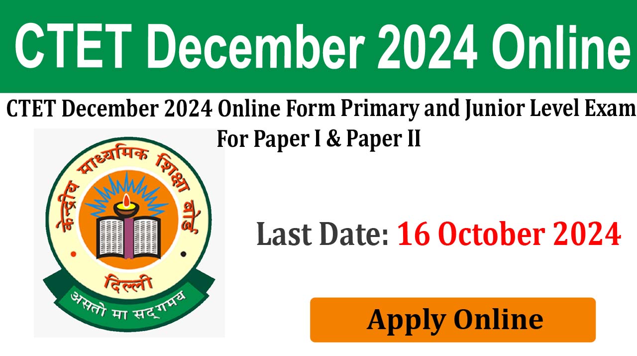 CTET For Primary and Junior Level December 2024 Online Correction