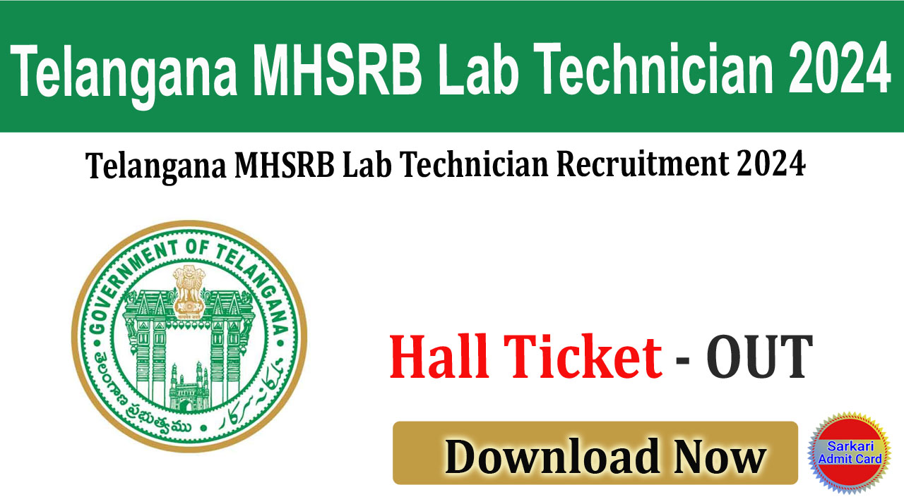 Telangana MHSRB Lab Technician Recruitment 2024