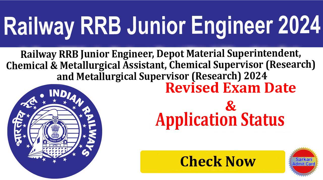 Railway RRB Junior Engineer 2024